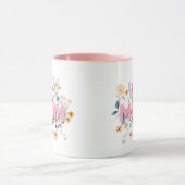 Personalized Floral Mom Mug – Mother’s Day Gift Tasse (Zentrum)