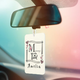 Personalized Floral Mommy Air Freshener Autolufterfrischer