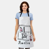 Personalized Floral Mommy Apron Schürze (Getragen)