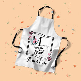 Personalized Floral Mommy Apron Schürze