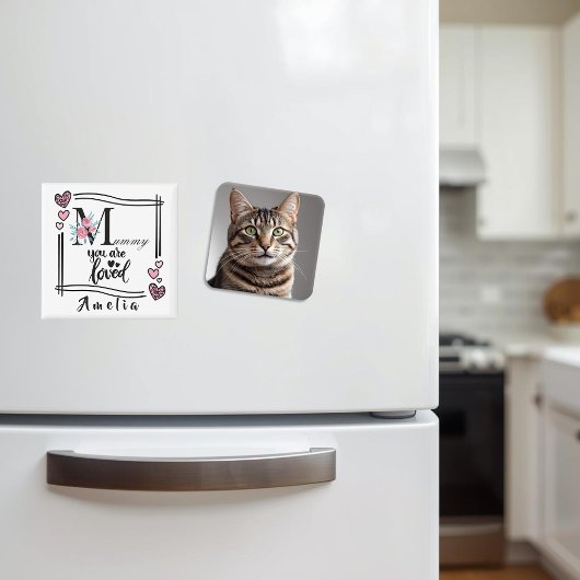 Personalized Floral Mommy Magnet