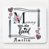 Personalized Floral Mommy Mousepad (Vorne)