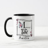 Personalized Floral Mommy Mug Tasse (Links)