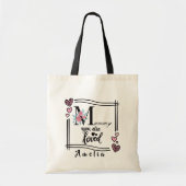 Personalized Floral Mommy Tote Bag Tragetasche (Vorne)