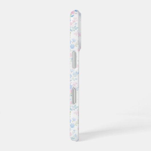 Personalized Floral Monogram Phone Case iPhone 16 Hülle (Rechte Seite)