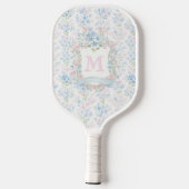 Personalized Floral Monogram Pickleball Paddle (Rückseite)