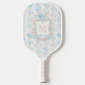 Personalized Floral Monogram Pickleball Paddle (Vorderseite)