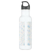 Personalized Floral Monogram Water Bottle Edelstahlflasche (Rückseite)