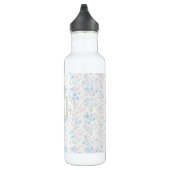 Personalized Floral Monogram Water Bottle Edelstahlflasche (Rechts)