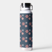 Personalized Floral Mrs. Victoria Insulated Water Trinkflasche (Rückseite)