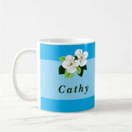 Personalized Floral Mug Kaffeetasse