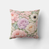 Personalized Floral Name Pillow Custom Gift  Kissen (Rückseite)