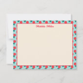 Personalized Floral Note Card Mitteilungskarte (Vorderseite)