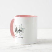 Personalized Floral Nurse Gift Tasse (Vorderseite Links)