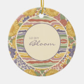 Personalized Floral Ornament - Let Joy Bloom (Vorne)