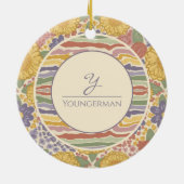 Personalized Floral Ornament - Let Joy Bloom (Hinten)