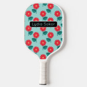 Personalized Floral Pickleball Paddle (Rückseite)