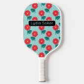 Personalized Floral Pickleball Paddle (Vorderseite)
