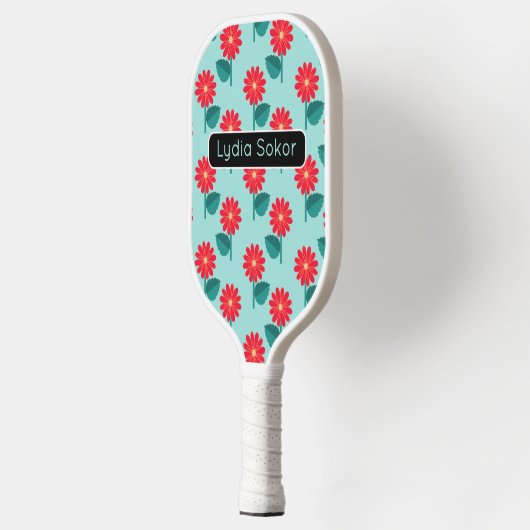Personalized Floral Pickleball Paddle (Links)