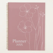 Personalized Floral Planner  Planer (Vorderseite)
