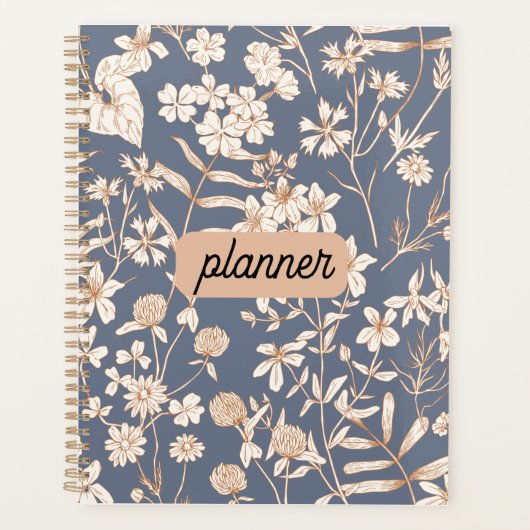 Personalized Floral Planner Planer (Vorderseite)