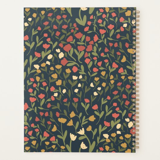 Personalized Floral Planner – Weekly & Monthly Planer (Rückseite)