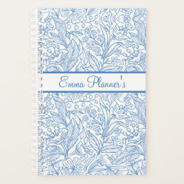 Personalized Floral Planner with Name Planer