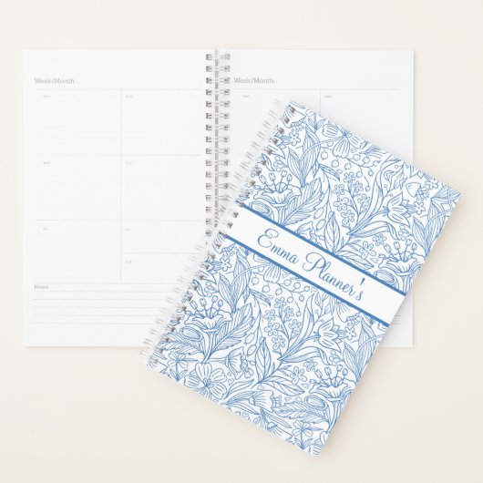 Personalized Floral Planner with Name Planer (Anzeige)