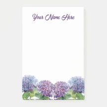 Personalized Floral Post It Notes for Unique Gifts