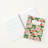 Personalized Floral Recipe Book Custom Name Notizblock (Innenseite)
