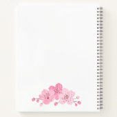 Personalized Floral Recipe Notebook – Custom Name Notizblock (Rückseite)