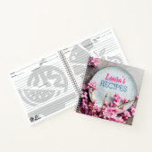 Personalized Floral Recipe Notebook – Custom Name Notizblock (Innenseite)