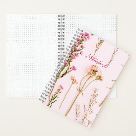 Personalized Floral Spiral Notebook Notizblock (Innen)