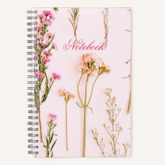 Personalized Floral Spiral Notebook Notizblock (Vorderseite)