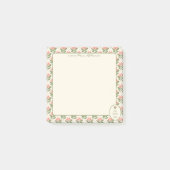 Personalized Floral Teacher Sticky Notes Post-it Klebezettel (Vorderseite)