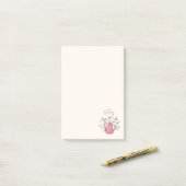Personalized Floral & Teapot Post-it Notes Klebezettel (Auf Schreibtisch)