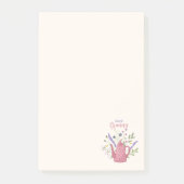 Personalized Floral & Teapot Post-it Notes Klebezettel (Vorderseite)