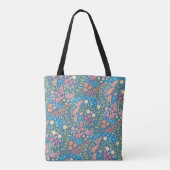 Personalized Floral Tote Bag | Gift for Her  Tasche (Rückseite)