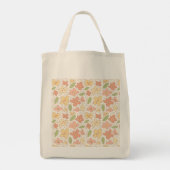 Personalized Floral Tote Bag – Gift for Her Tragetasche (Rückseite)
