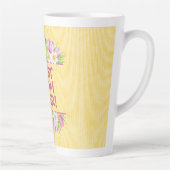 Personalized Floral Tulip and Daffodil Milchtasse (Rechts)