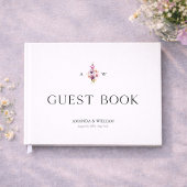 Personalized Floral Wedding Guest Book Gästebuch