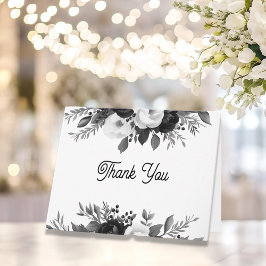 Personalized Floral Wedding Thank You Notes Dankeskarte