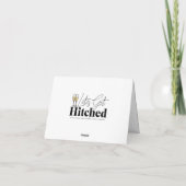 Personalized Floral Wedding Thank You Notes Dankeskarte (Rückseite)