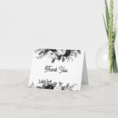 Personalized Floral Wedding Thank You Notes Dankeskarte (Vorderseite)