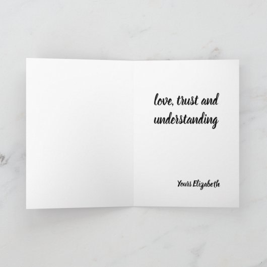 Personalized Folded Card Karte (Innenseite)