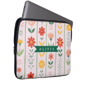 Personalized folk scandinavian floral pattern laptopschutzhülle (Vorne Rechts)