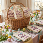 Personalized Follow the Bunny Trails Easter Tragetasche