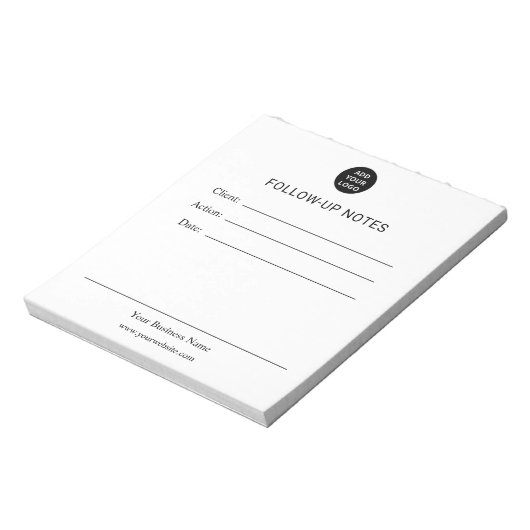 Personalized Follow Up Notes Notepad Notizblock (Rotiert)