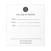 Personalized Follow Up Notes Notepad Notizblock (Vorderseite)