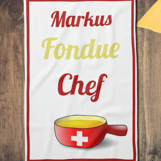 Personalized Fondue Chef Geschirrtuch